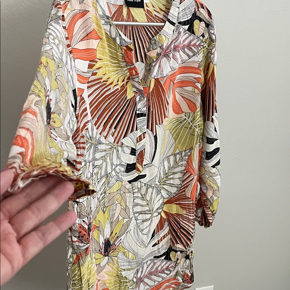 Tropical Print Mini Dress - Picture 3 of 6